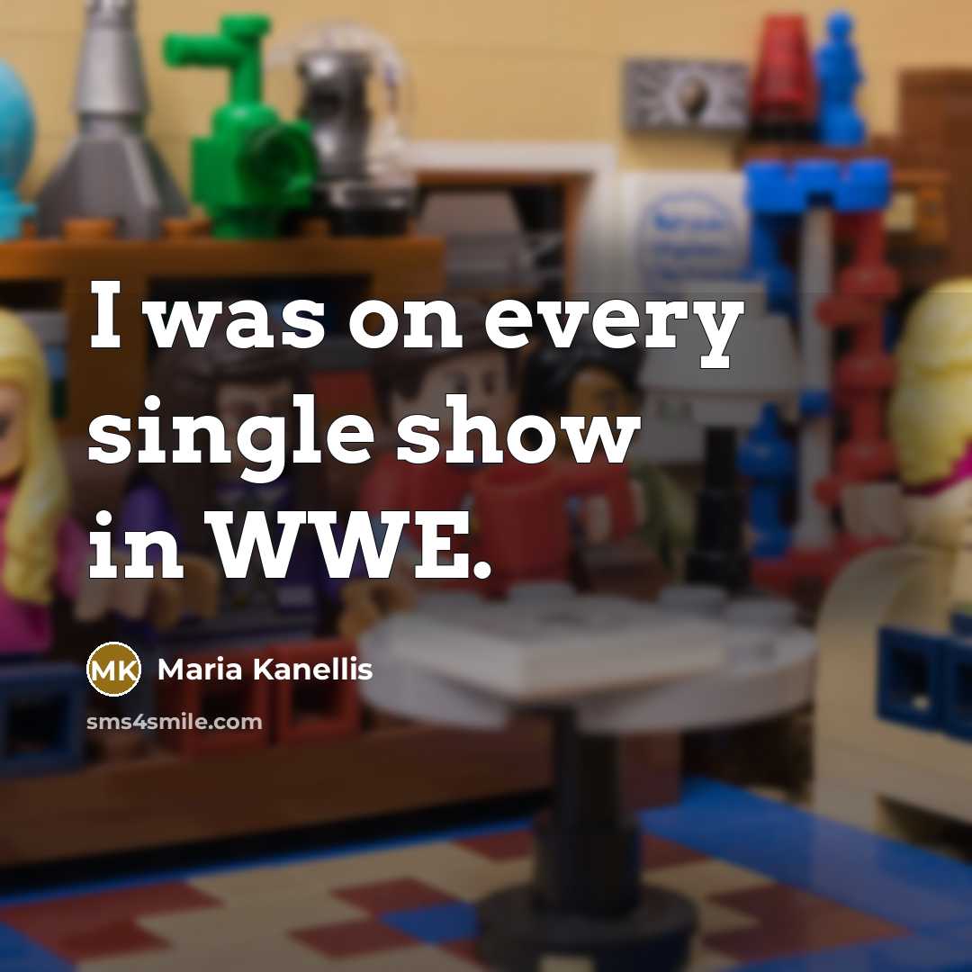 “I was on every single show in WWE.…” quote by Maria Kanellis
