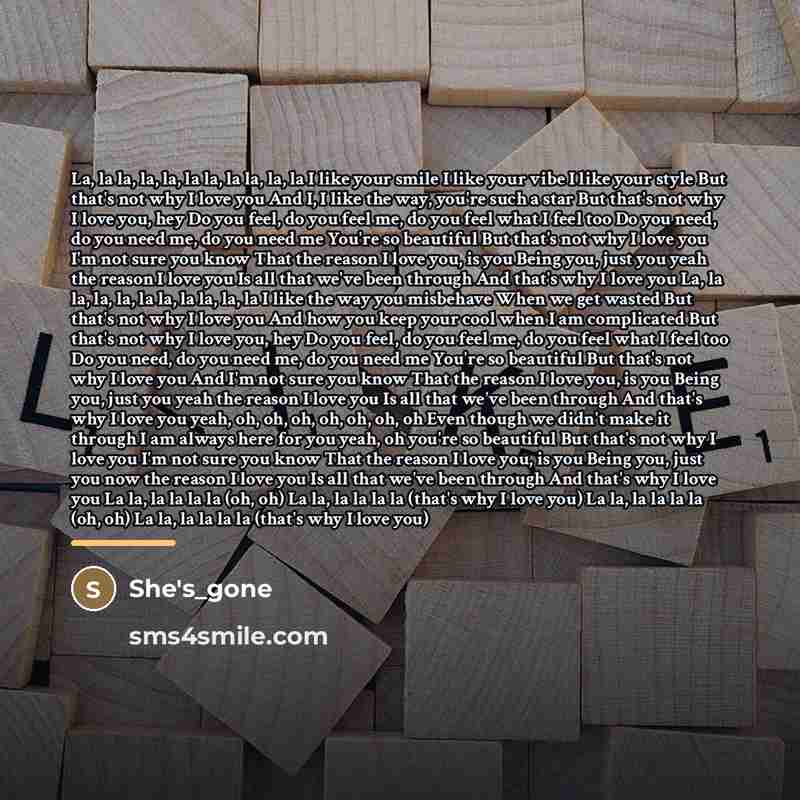 “La, la la, la, la, la la, la la, la,…” quote by She's_gone