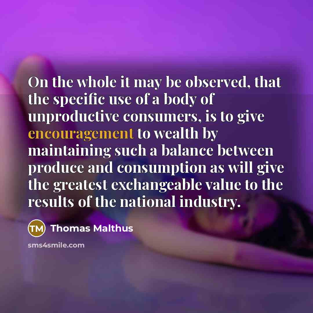 “On the whole it may be observed, that the specific…” quote by Thomas Malthus