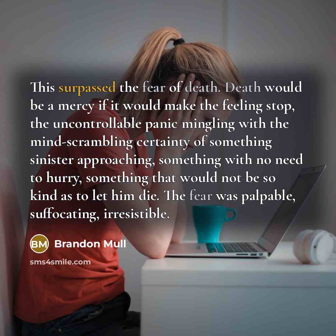 “This surpassed the fear of death. Death would be a…” quote by Brandon Mull