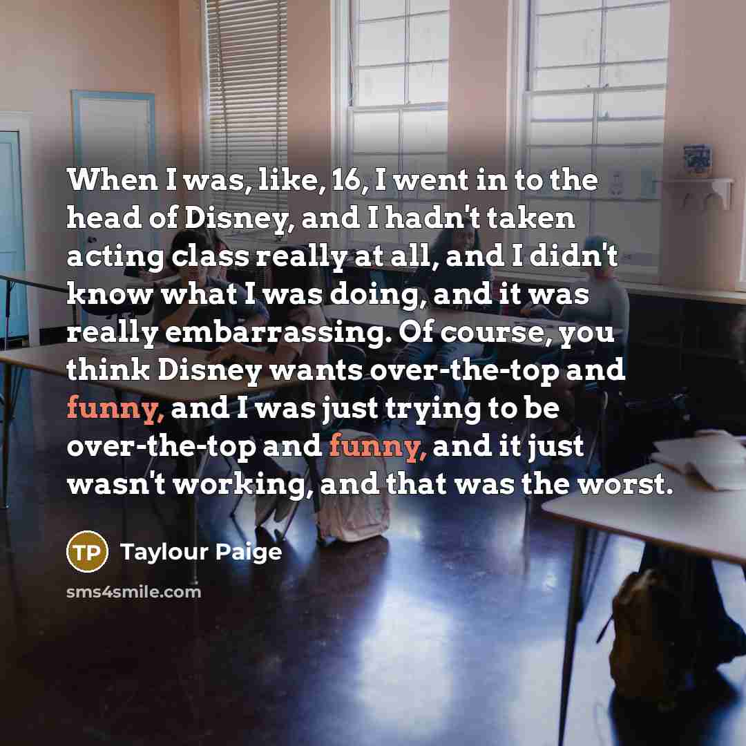 “When I was, like, 16, I went in to the…” quote by Taylour Paige
