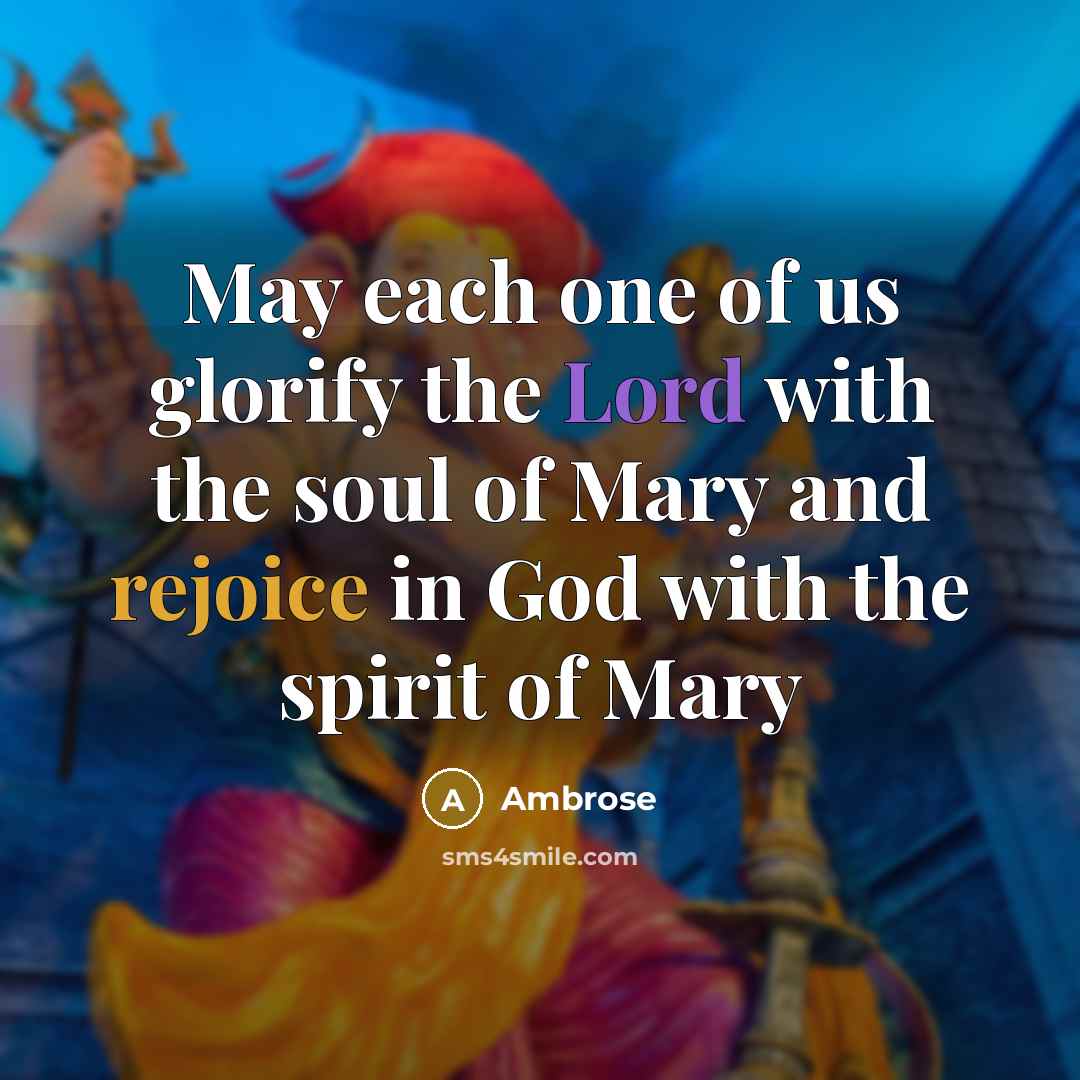 “May each one of us glorify the Lord with the…” quote by Ambrose