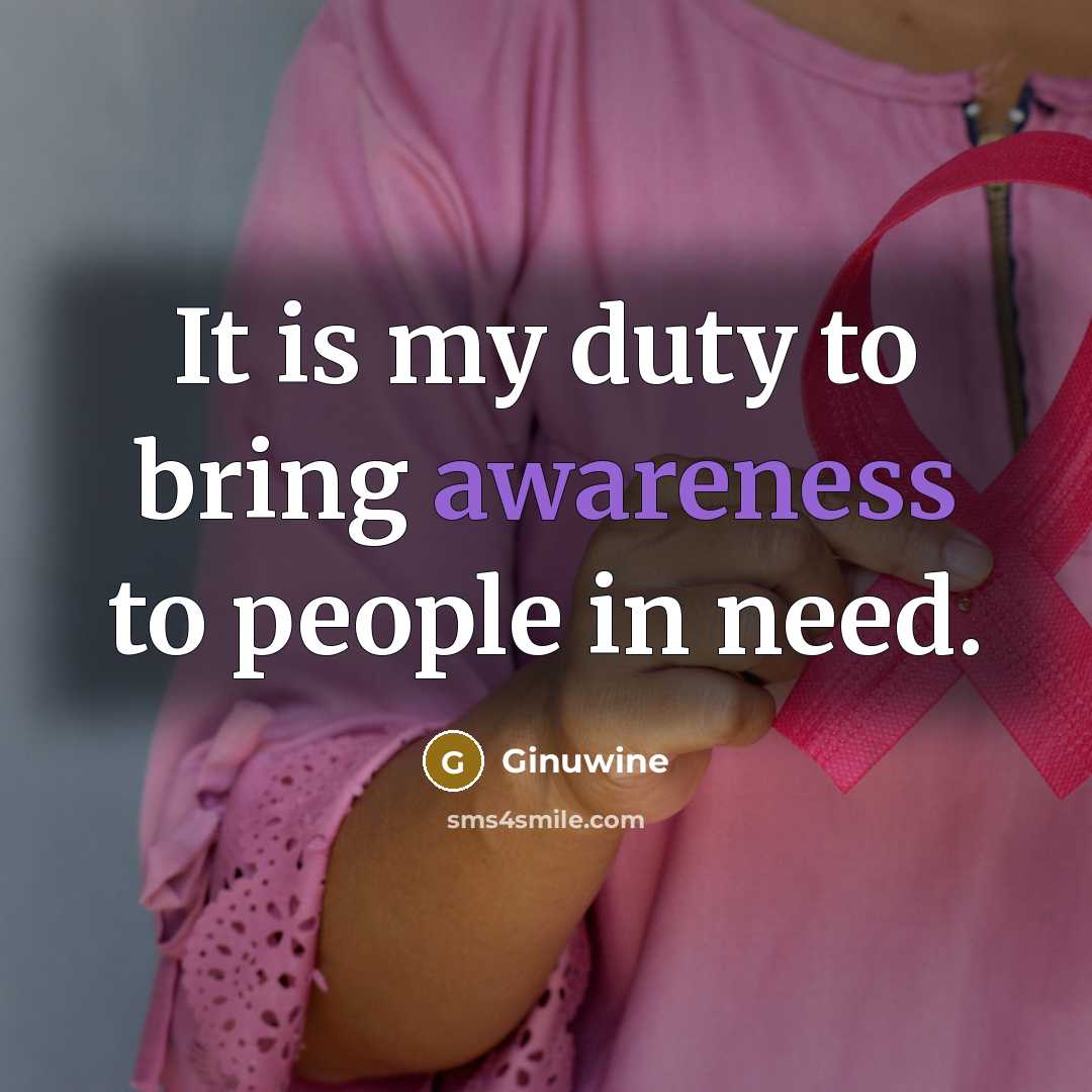 “It is my duty to bring awareness to people in…” quote by Ginuwine
