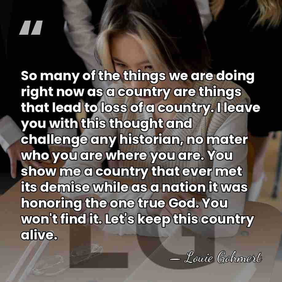 So many of the things we are doing right now as a&hellip; - Louie Gohmert