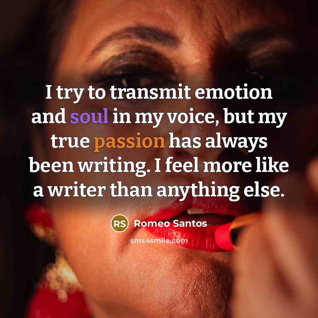 “I try to transmit emotion and soul in my voice,…” quote by Romeo Santos