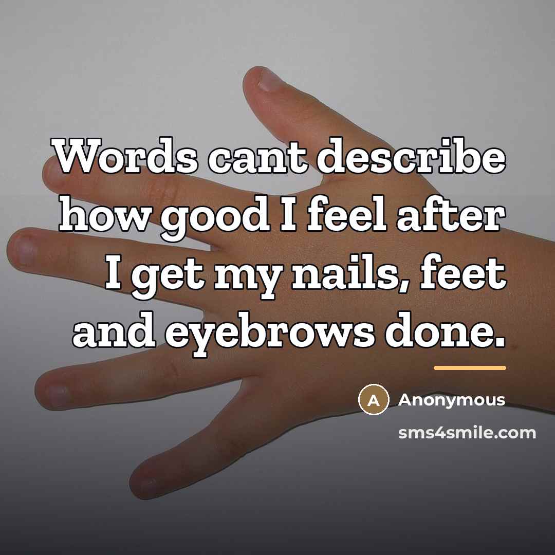 “Words cant describe how good I feel after I get…” quote by Anonymous