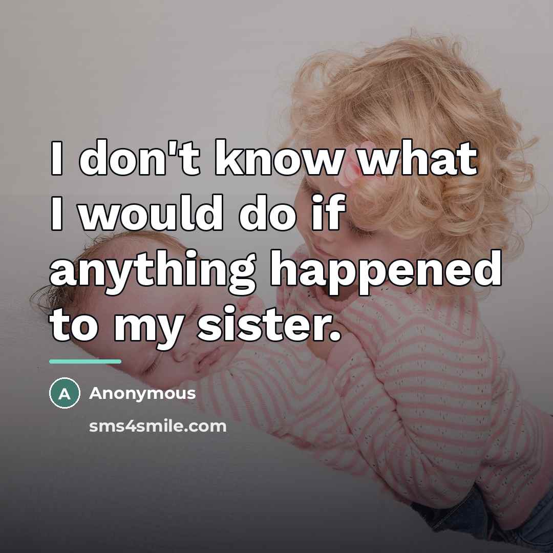 “I don't know what I would do if anything happened…” quote by Anonymous