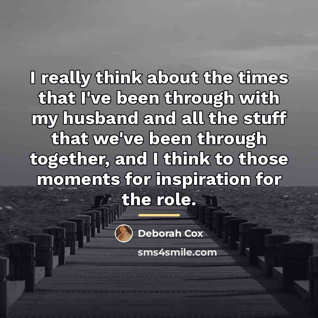 “I really think about the times that I've been through…” quote by Deborah Cox