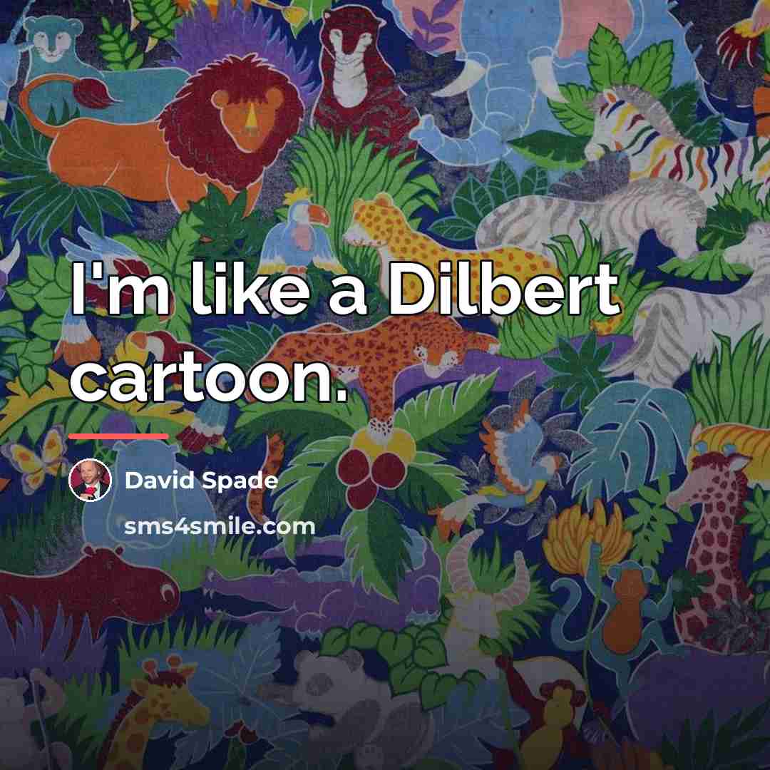 “I'm like a Dilbert cartoon.…” quote by David Spade