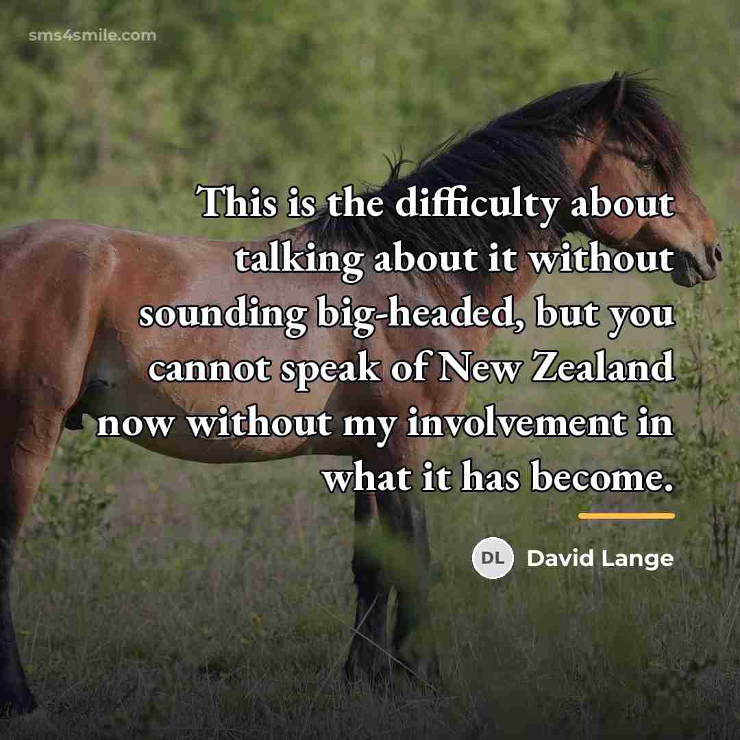 “This is the difficulty about talking about it without sounding…” quote by David Lange