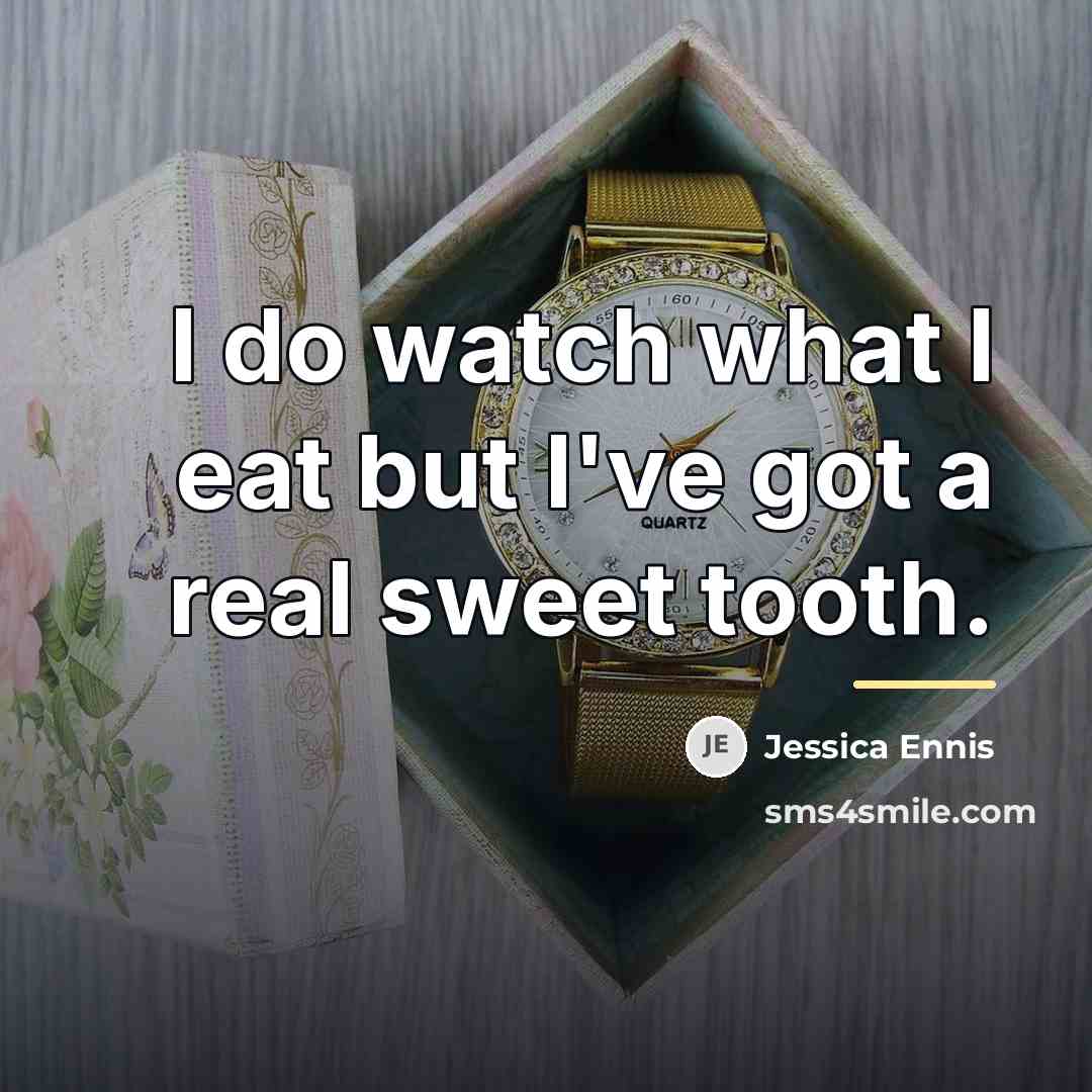 “I do watch what I eat but I've got a…” quote by Jessica Ennis