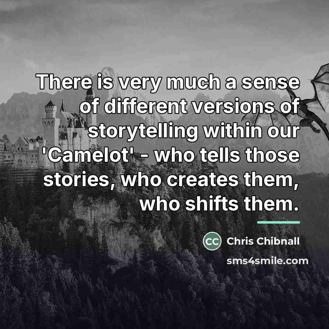“There is very much a sense of different versions of…” quote by Chris Chibnall