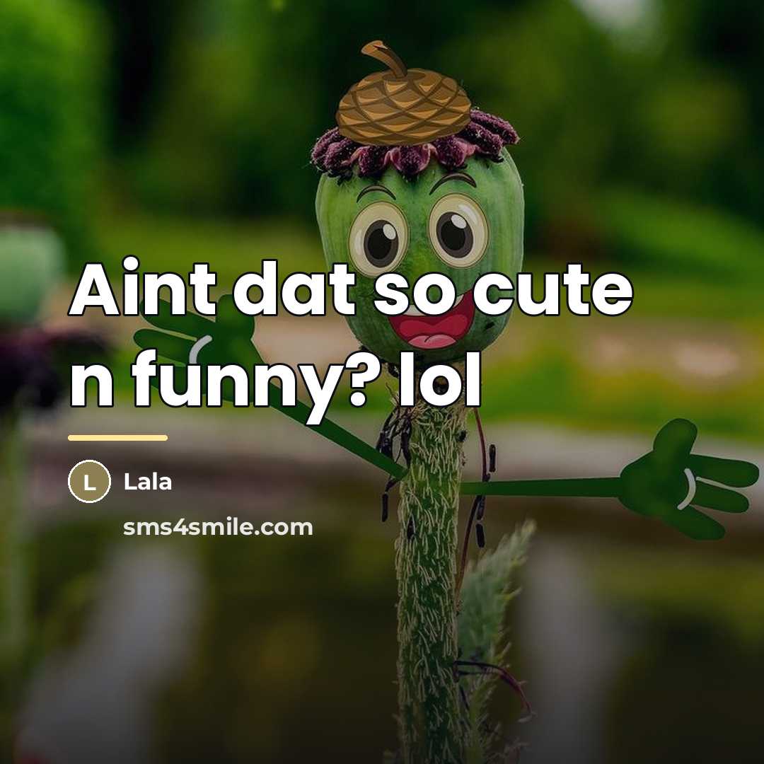 “Aint dat so cute n funny? lol…” quote by LALA