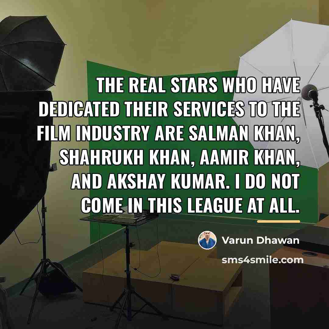 “The real stars who have dedicated their services to the…” quote by Varun Dhawan