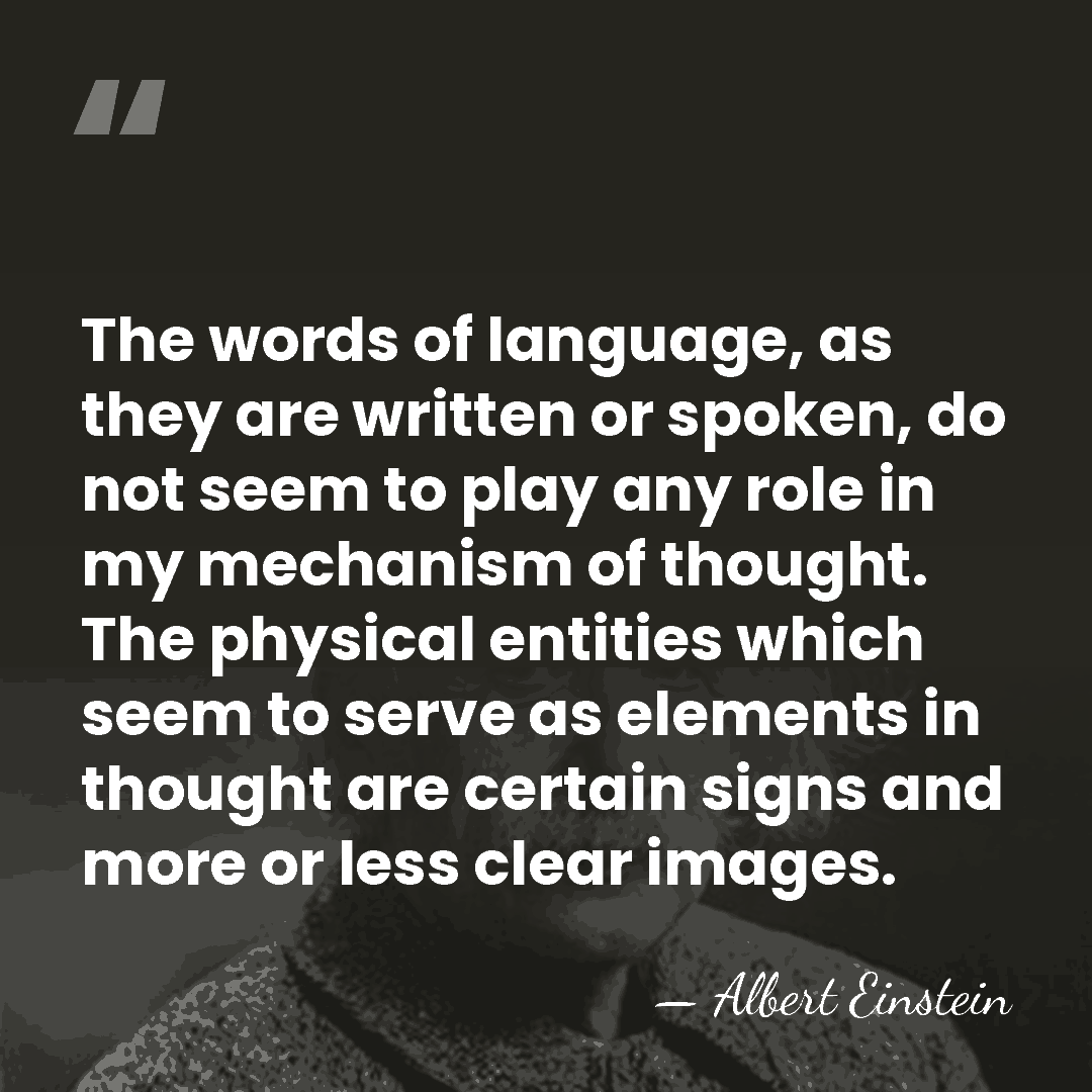 The words of language, as they are written or spoken, do not&hellip; - Albert Einstein