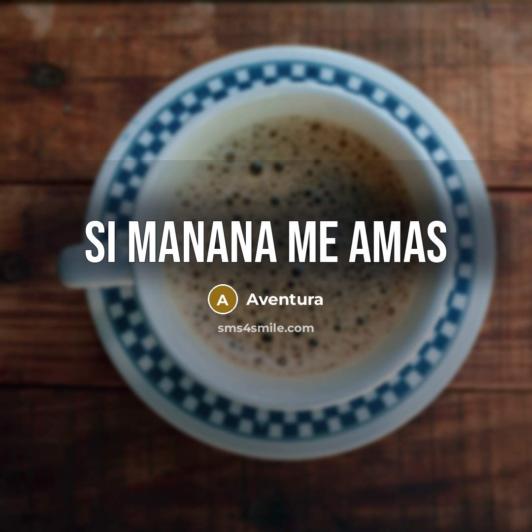 “Si manana me amas” quote by Aventura