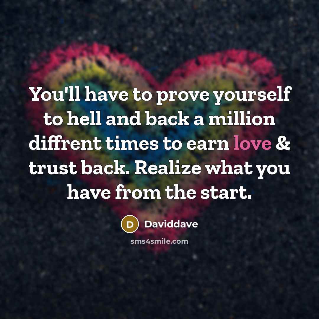 “You'll have to prove yourself to hell and back a…” quote by DavidDave
