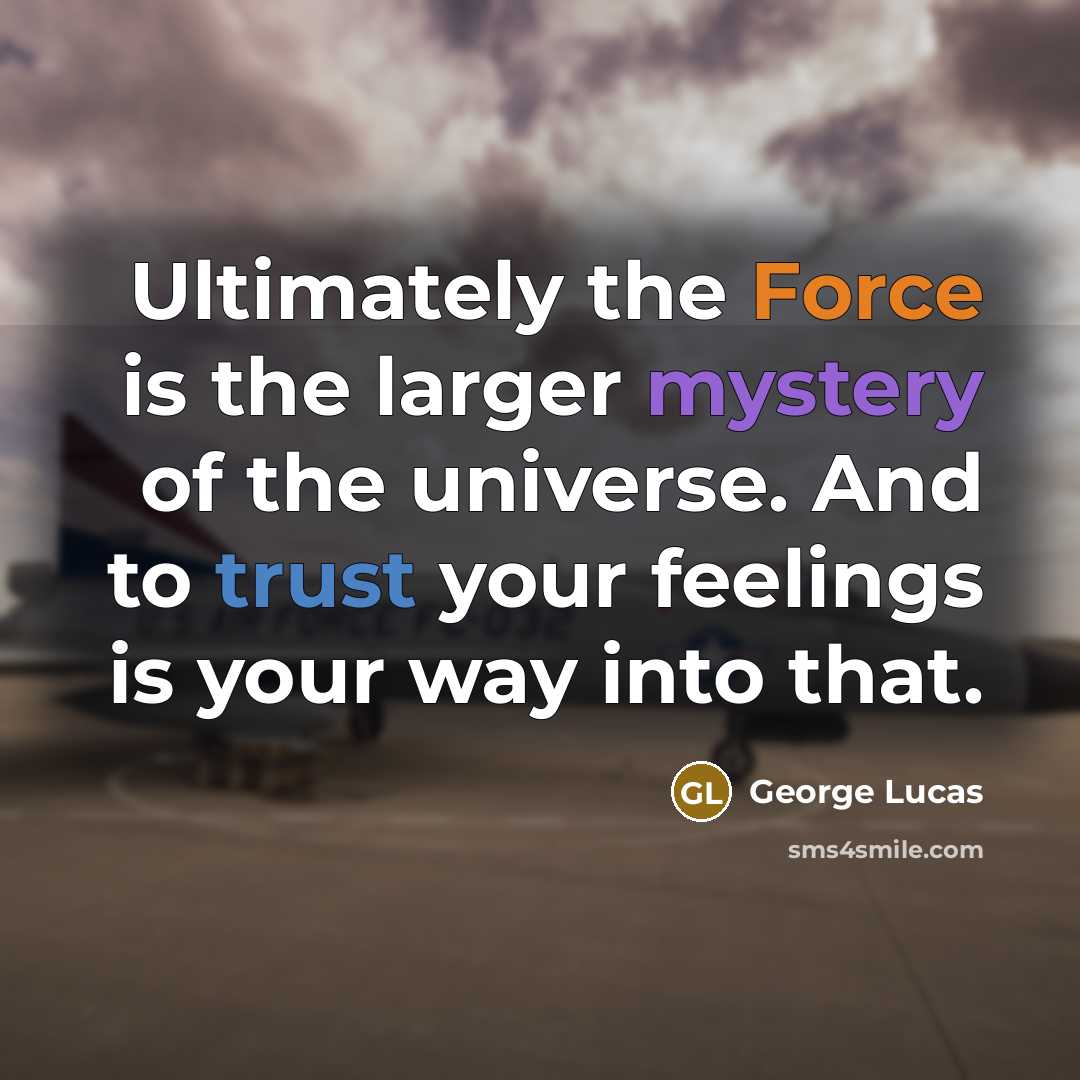 “Ultimately the Force is the larger mystery of the universe.…” quote by George Lucas