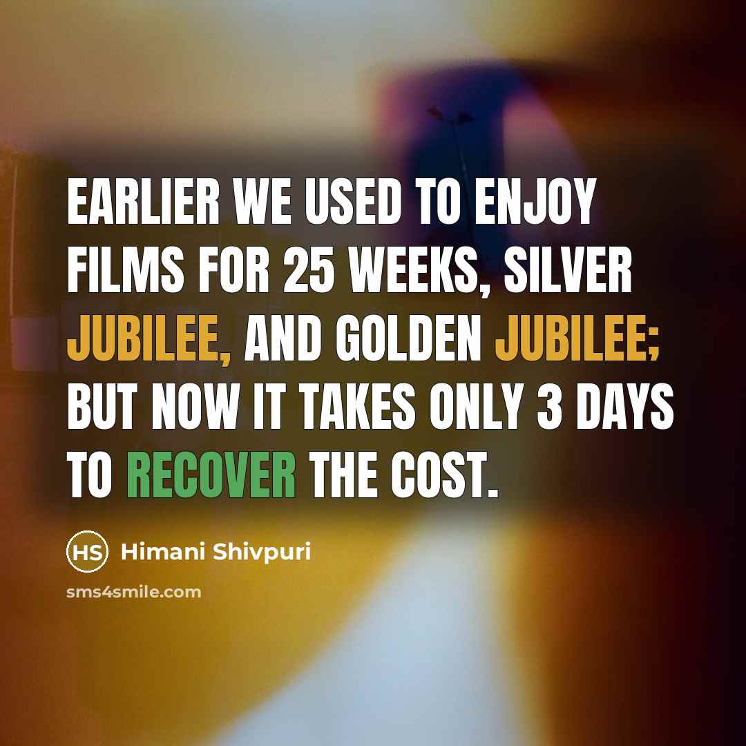 “Earlier we used to enjoy films for 25 weeks, Silver…” quote by Himani Shivpuri