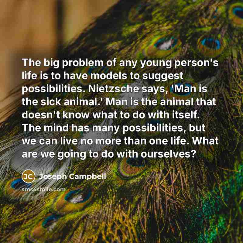 “The big problem of any young person's life is to…” quote by Joseph Campbell