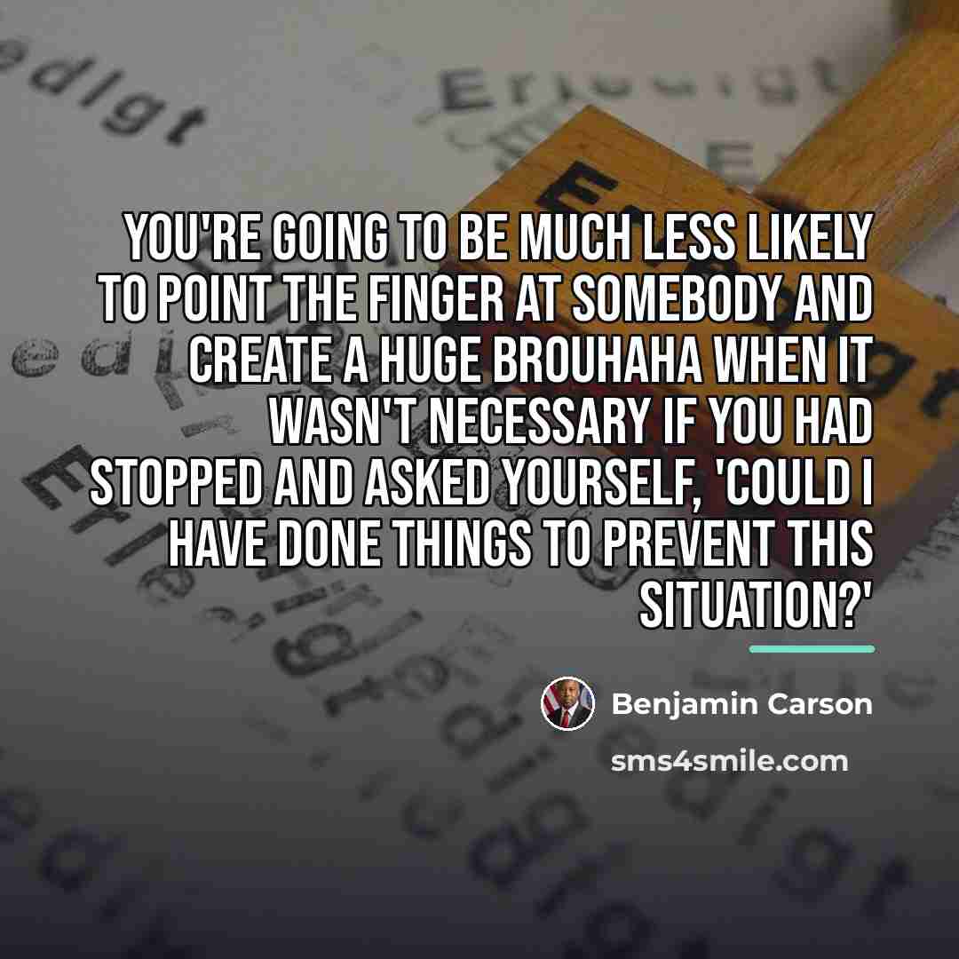 “You're going to be much less likely to point the…” quote by Benjamin Carson