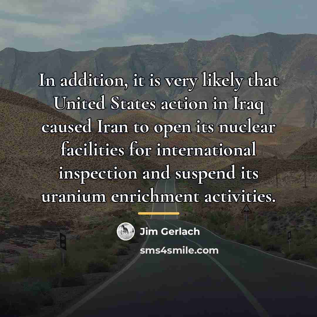 “In addition, it is very likely that United States action…” quote by Jim Gerlach