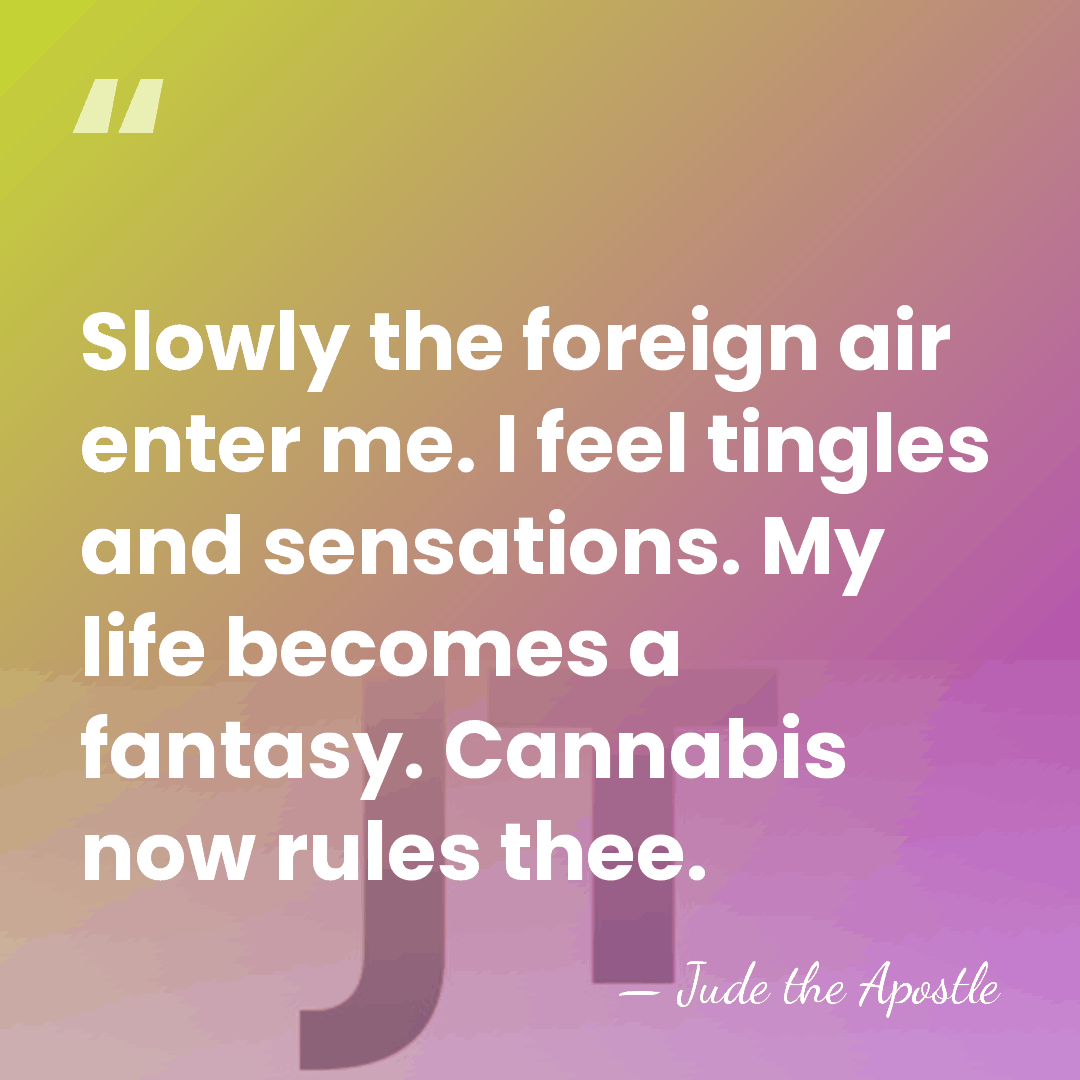 Slowly the foreign air enter me. I feel tingles and sensations. My&hellip; - Jude the Apostle