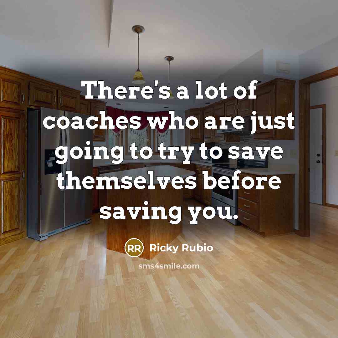 “There's a lot of coaches who are just going to…” quote by Ricky Rubio