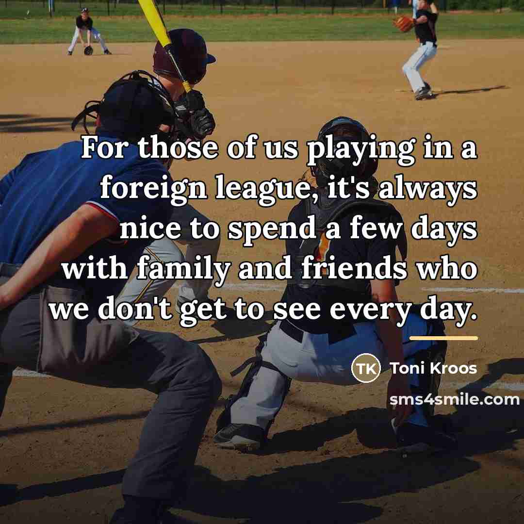 “For those of us playing in a foreign league, it's…” quote by Toni Kroos