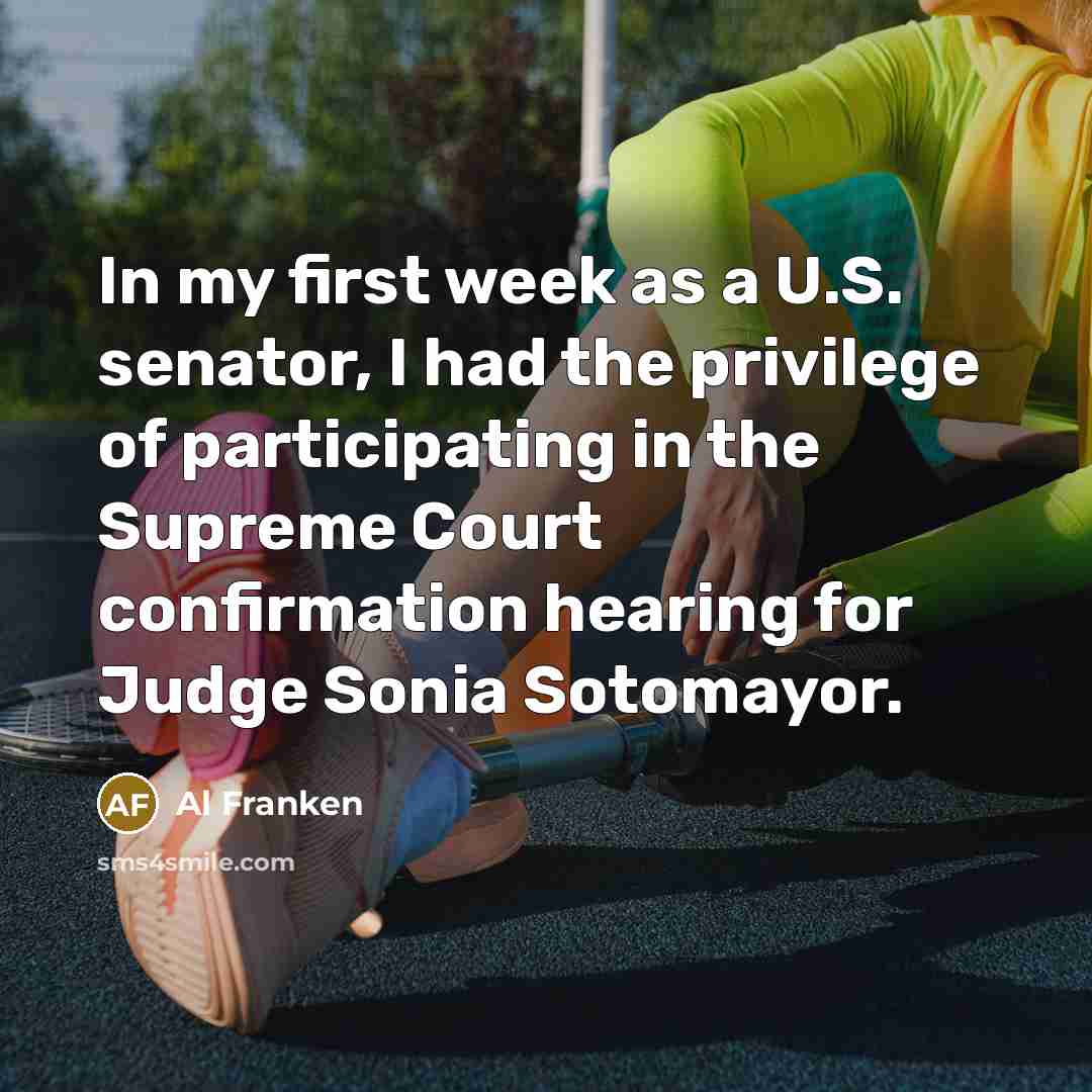 “In my first week as a U.S. senator, I had…” quote by Al Franken