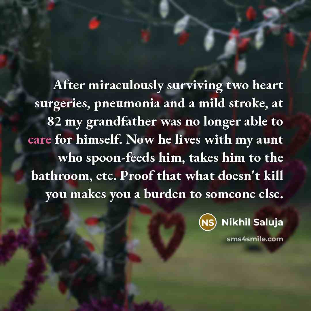“After miraculously surviving two heart surgeries, pneumonia and a mild…” quote by Nikhil Saluja