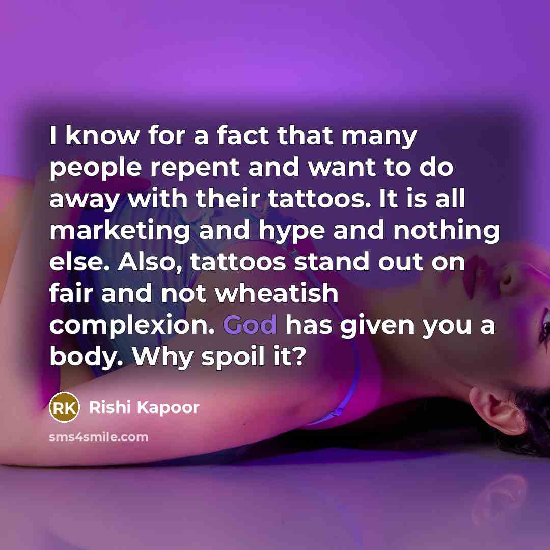 “I know for a fact that many people repent and…” quote by Rishi Kapoor