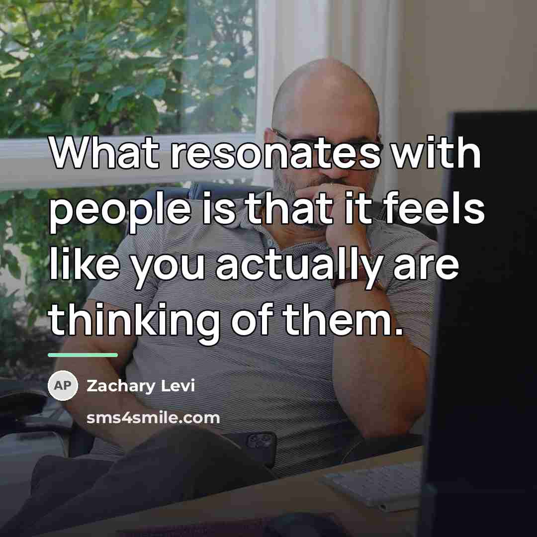 “What resonates with people is that it feels like you…” quote by Zachary Levi
