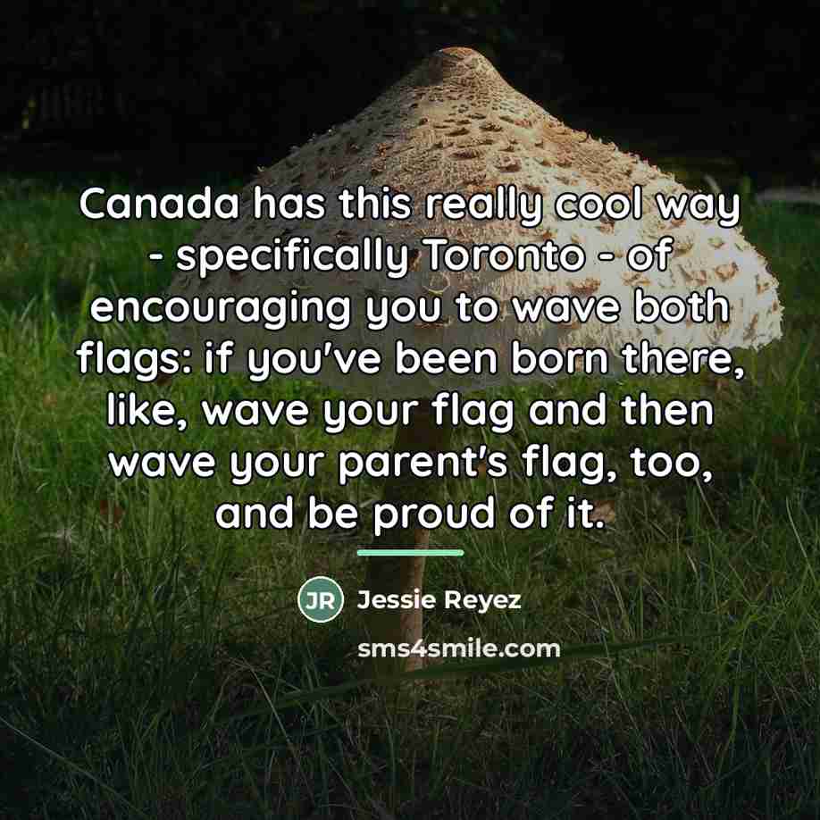 “Canada has this really cool way - specifically Toronto -…” quote by Jessie Reyez