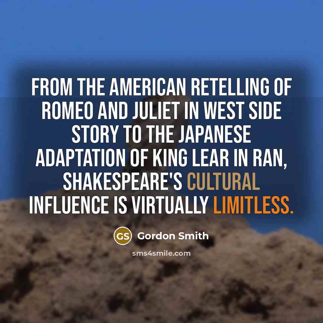 “From the American retelling of Romeo and Juliet in West…” quote by Gordon Smith