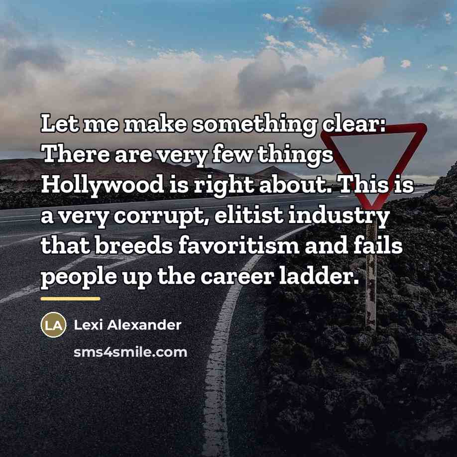 “Let me make something clear: There are very few things…” quote by Lexi Alexander