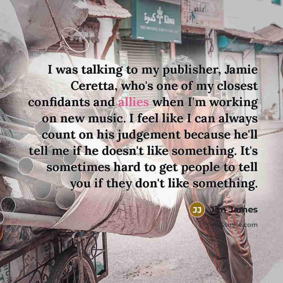 “I was talking to my publisher, Jamie Ceretta, who's one…” quote by Jim James