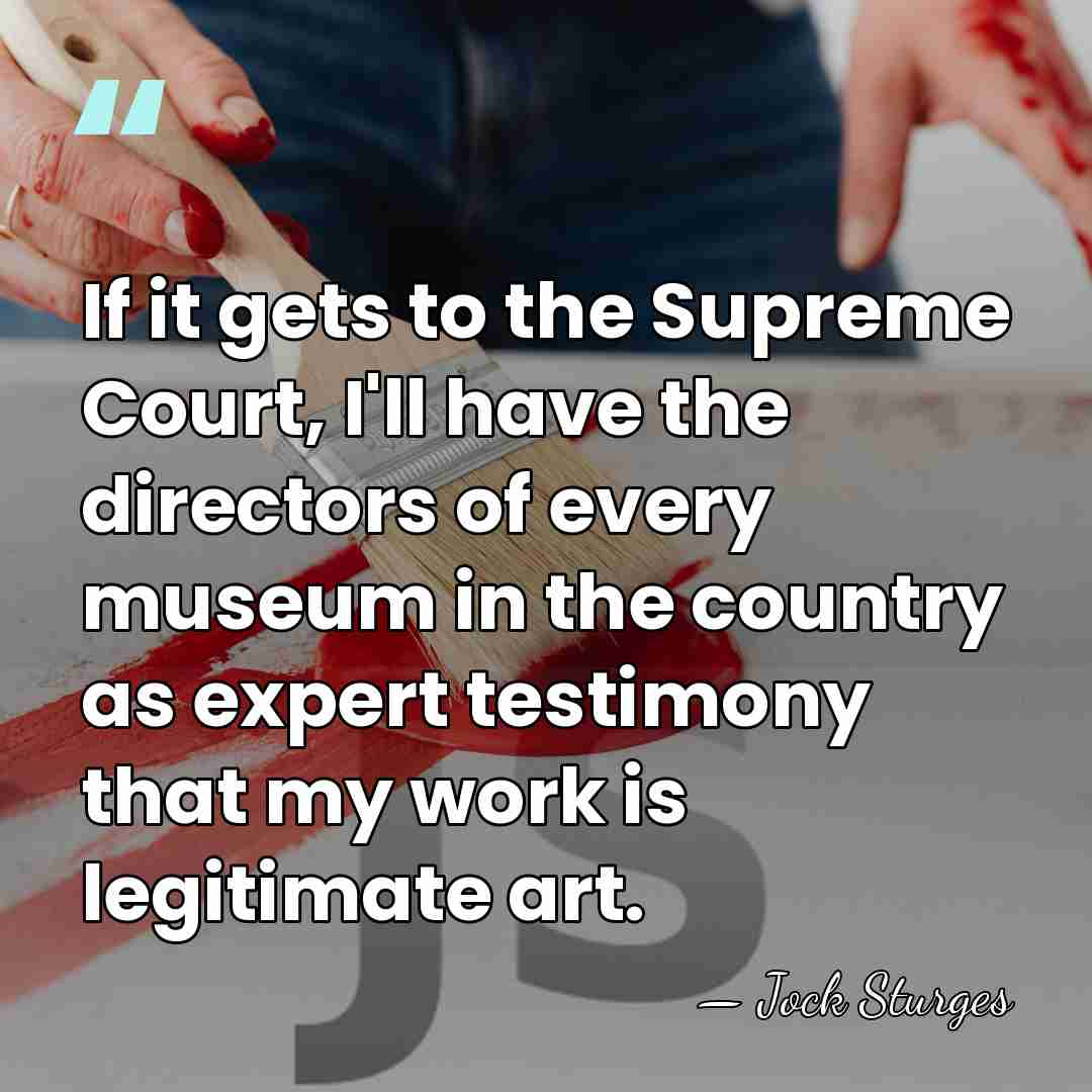 If it gets to the Supreme Court, I'll have the directors of&hellip; - Jock Sturges