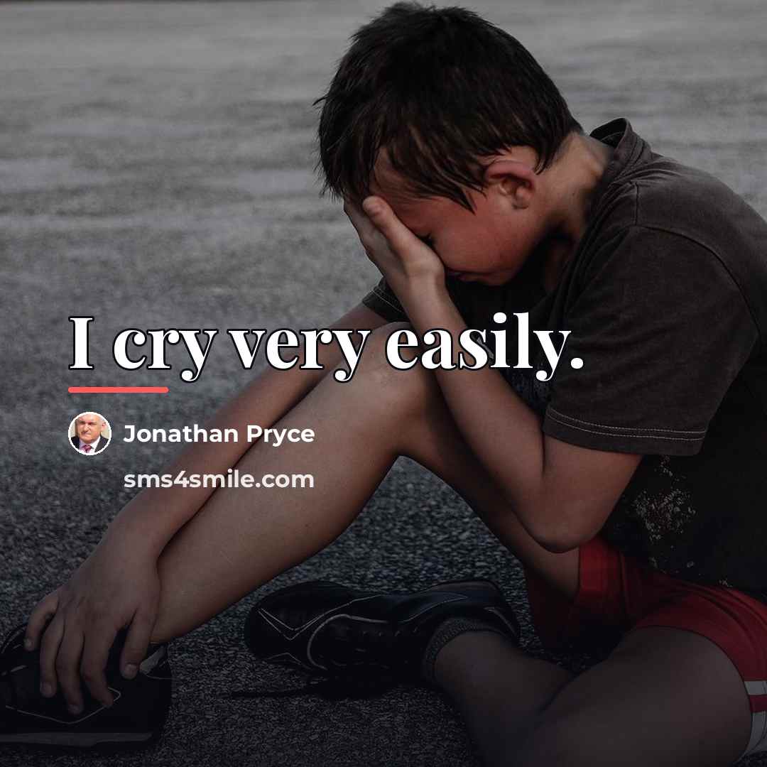 “I cry very easily.…” quote by Jonathan Pryce