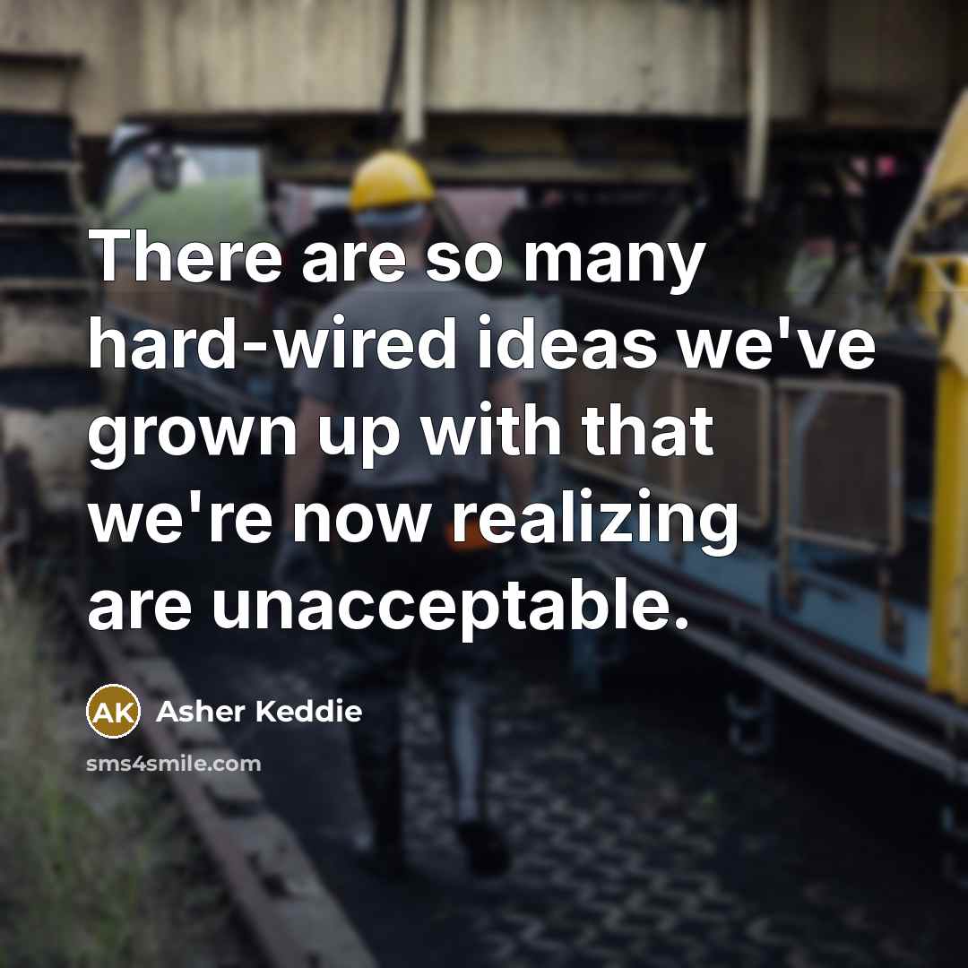 “There are so many hard-wired ideas we've grown up with…” quote by Asher Keddie