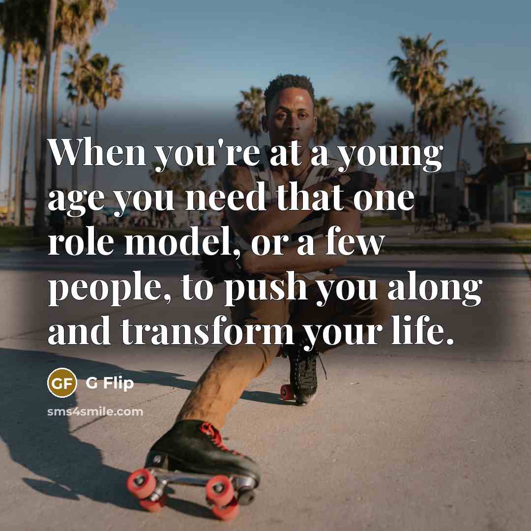 “When you're at a young age you need that one…” quote by G Flip