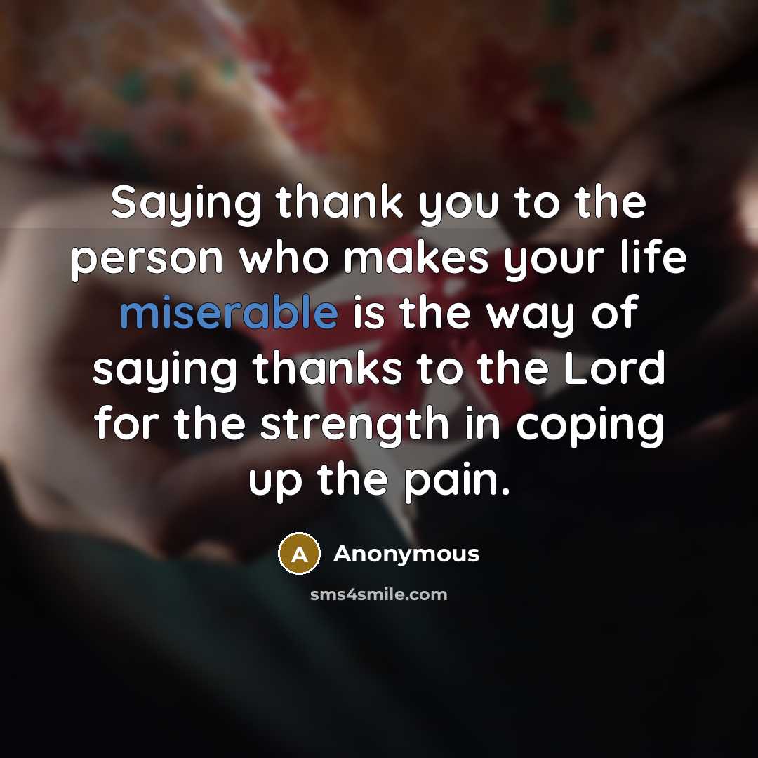 “Saying thank you to the person who makes your life…” quote by Anonymous