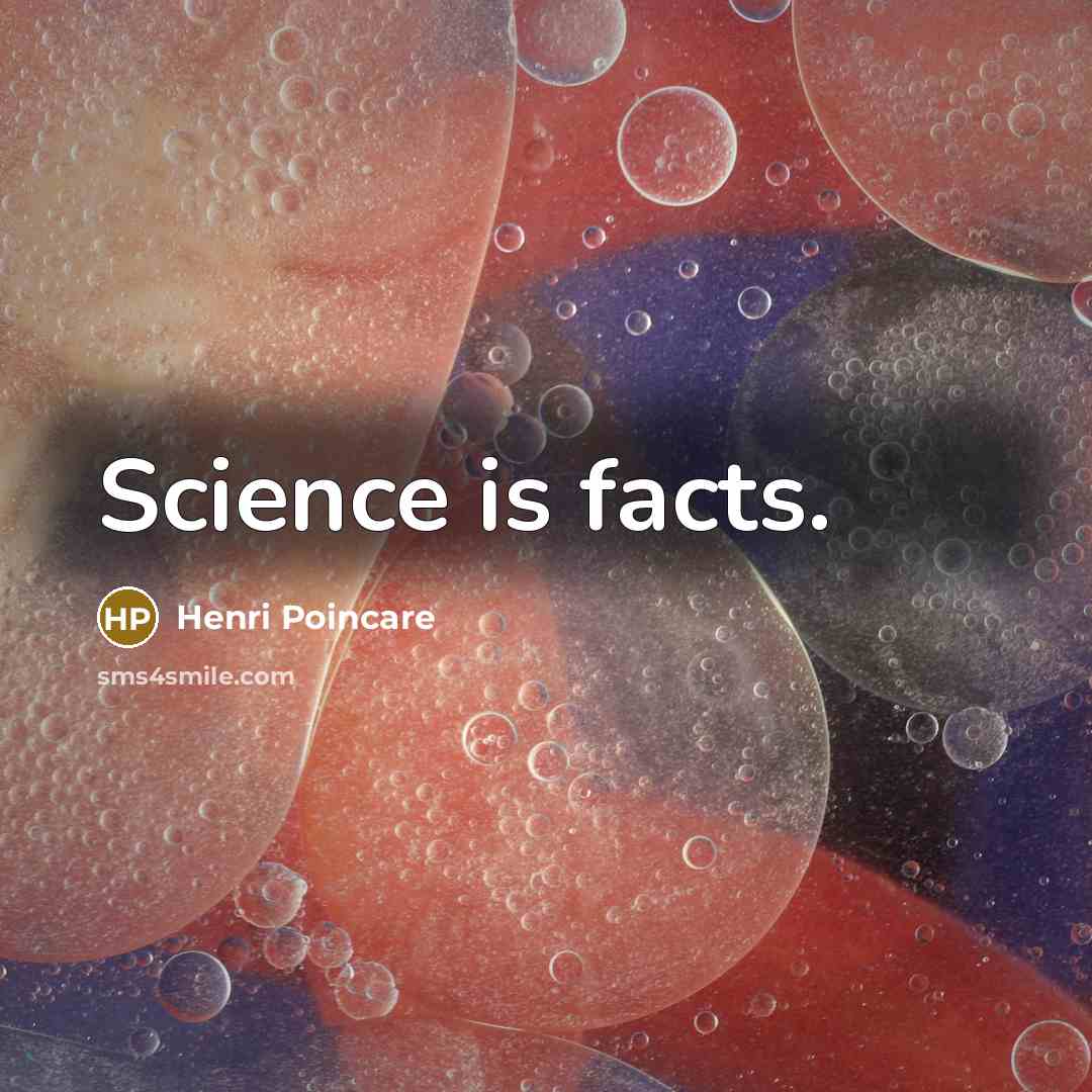 “Science is facts.…” quote by Henri Poincare