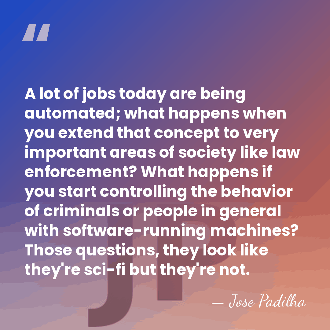A lot of jobs today are being automated; what happens when you&hellip; - Jose Padilha