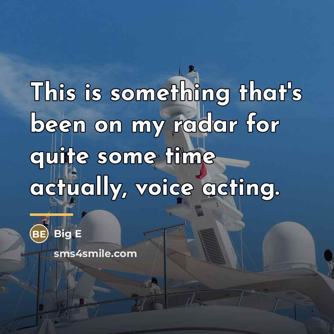 “This is something that's been on my radar for quite…” quote by Big E