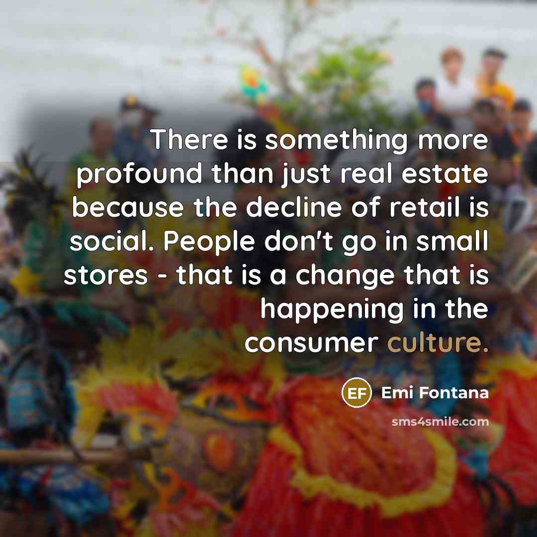 “There is something more profound than just real estate because…” quote by Emi Fontana