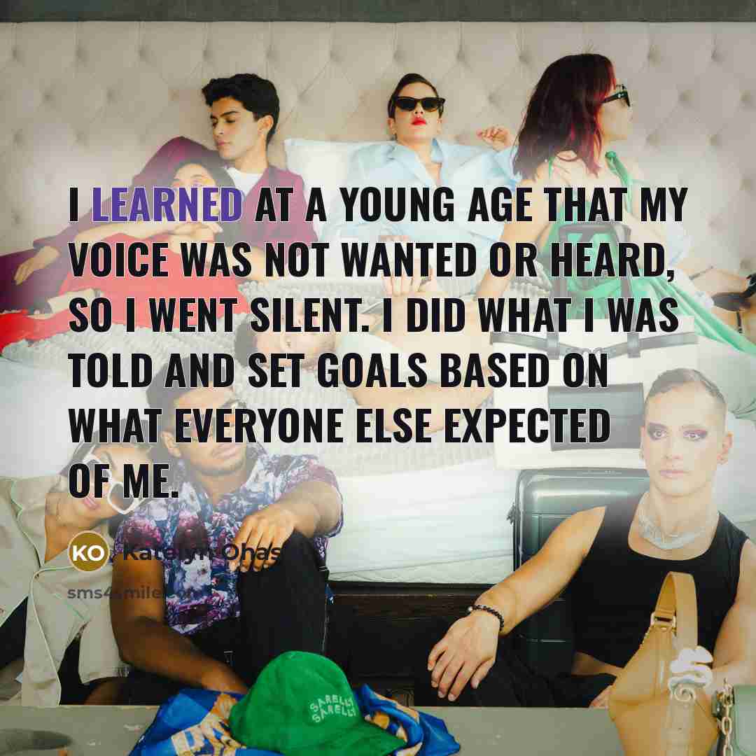 “I learned at a young age that my voice was…” quote by Katelyn Ohashi