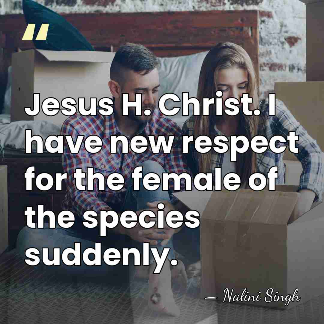 Jesus H. Christ. I have new respect for the female of the&hellip; - Nalini Singh