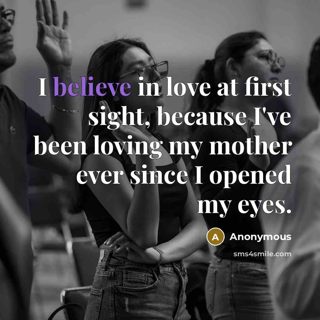 “I believe in love at first sight, because I've been…” quote by Anonymous