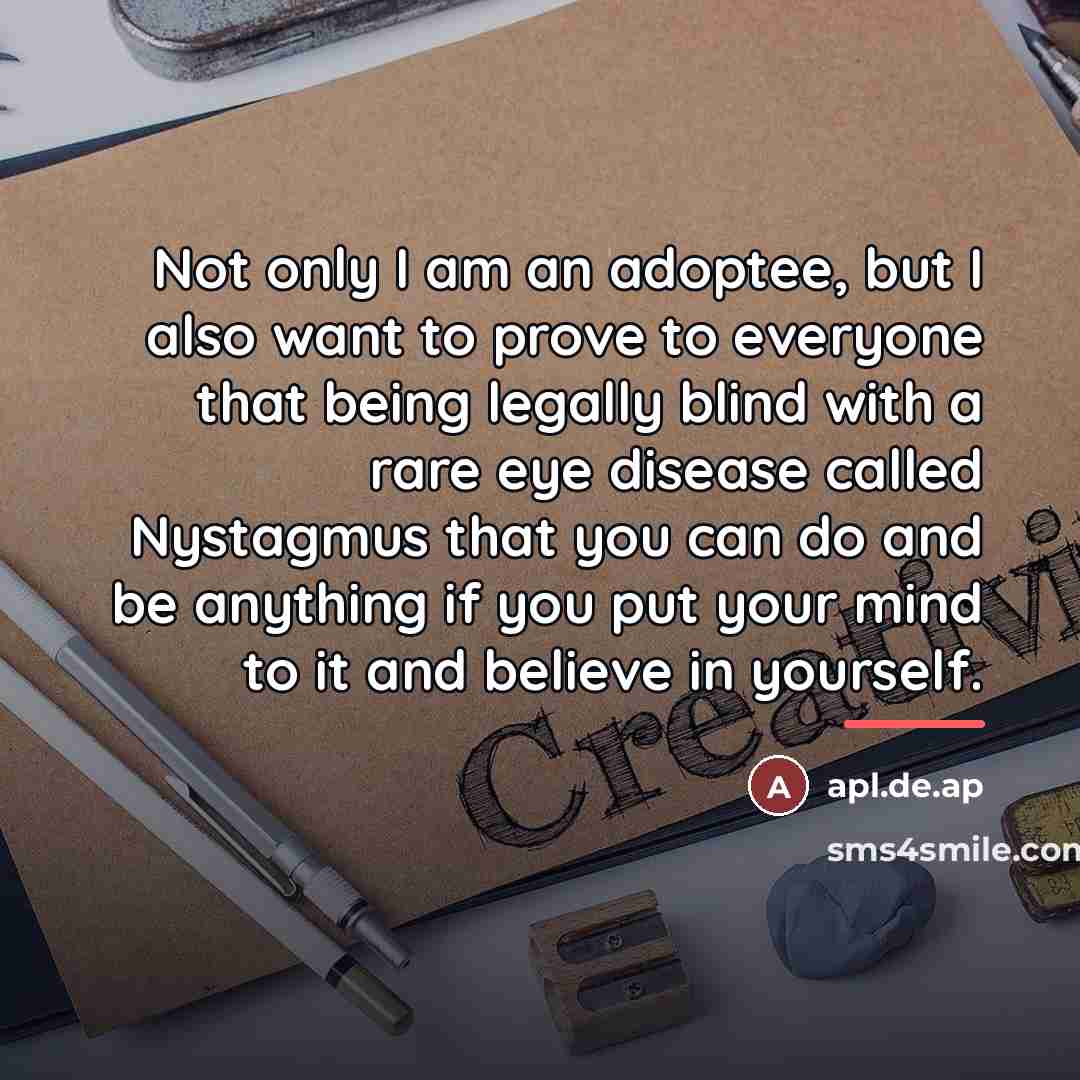 “Not only I am an adoptee, but I also want…” quote by apl.de.ap